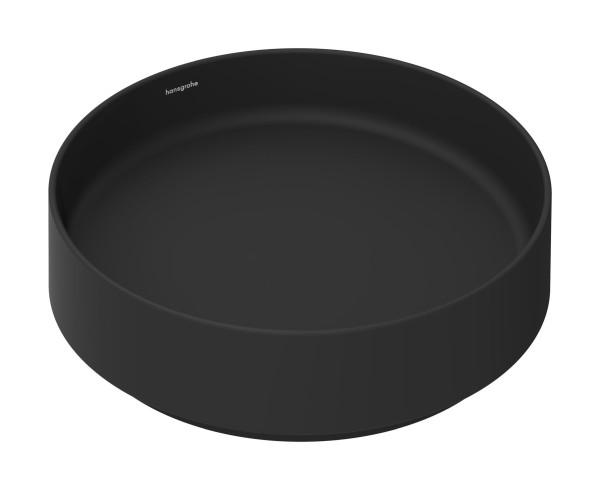 Hansgrohe Xuniva Evo S Aufsatzwaschtisch 400/400 ohne Hahnloch und Überlauf, Mattschwarz, 60323670