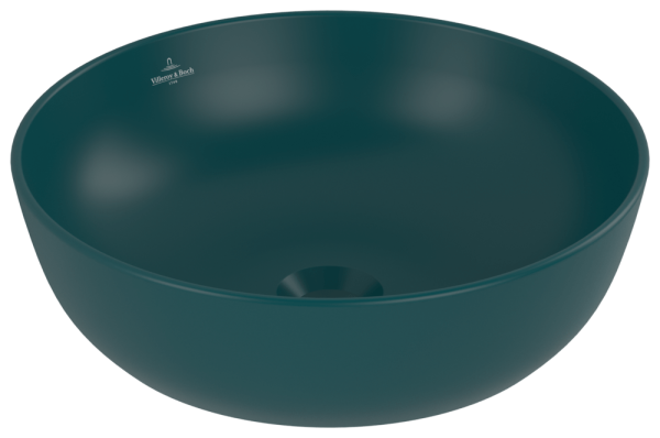 Villeroy & Boch Aufsatzwaschbecken Artis 417943 430x 430mm Rund ohne Überlauf Teal CeramicPlus