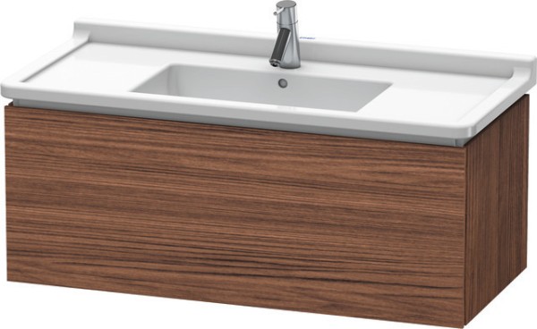 Duravit L-Cube Waschtischunterbau wandhängend Nussbaum dunkel Matt 1020x469x408 mm - LC616602121
