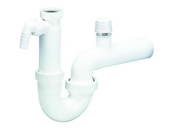 Dallmer Röhren-Siphon 100/1 SLR, mit Rohrbelüfter, 1 1/2" x DN 50, 021229
