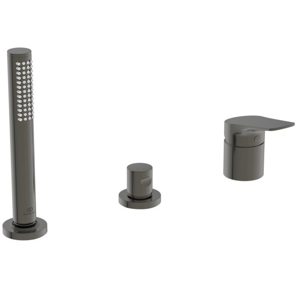 Ideal Standard Badearm. f.Wannenrand La Dolce Vita o.Auslauf m.Handbrause-Set Magnetic Grey, BD670A5