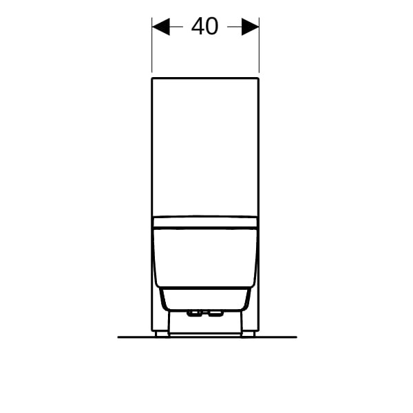 Geberit Geberit AquaClean Mera Classic WC-Komplettanlage AP Stand-WC weiß-alpin, 146240111