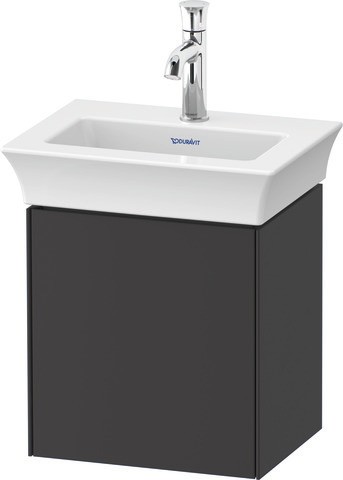 Duravit White Tulip Waschtischunterbau wandhängend Graphit Seidenmatt 384x298x410 mm - WT4240L5858