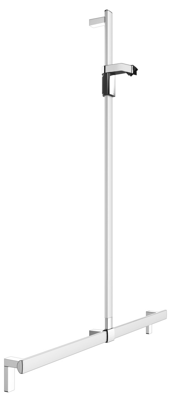 KEUCO AXESS Duschhandlauf mit Brausestange, Metall, B: 115 x H: 130,1 cm, 35014171213 35014171213