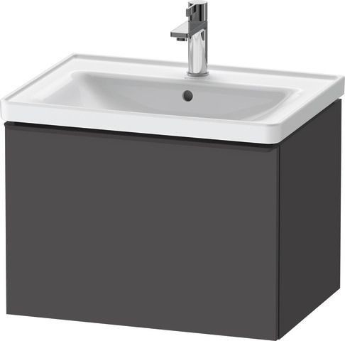 Duravit D-Neo Waschtischunterbau wandhängend Graphit Matt 634x452x440 mm - DE42540BD490000