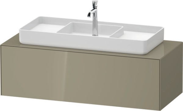 Duravit White Tulip Konsolenwaschtischunterbau wandhängend Stein Grau Hochglanz 1300x550x408 mm - WT