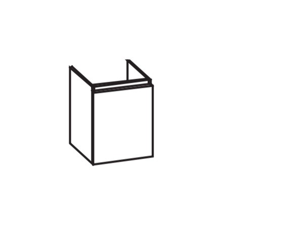 Artiqua 116 Waschtischunerschrank, Weiß Glanz, 116-WUT-AC14-L-7050-68 116-WUT-AC14-L-7050-68