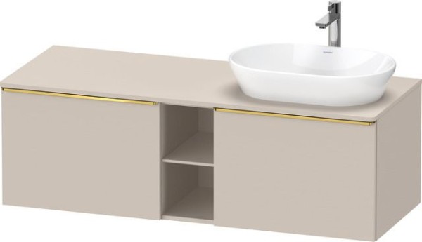Duravit D-Neo Konsolenwaschtischunterbau wandhängend Taupe Matt 1400x550x459 mm - DE4950R34910000