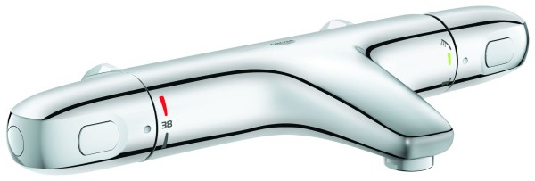 GROHE Thermostatarmatur Grohtherm 1000 34823_3 Wandmont. ohne Anschlüsse chrom, 34823003