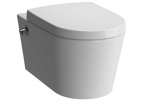 Vitra Options Nest Wand-WC VitrAflush 2.0, mit Bidetfunktion und seitlich integrierter Thermostat-Ar