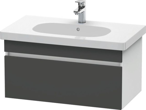 Duravit DuraStyle Waschtischunterbau wandhängend Graphit & Weiß Matt 800x453x398 mm - DS638404918