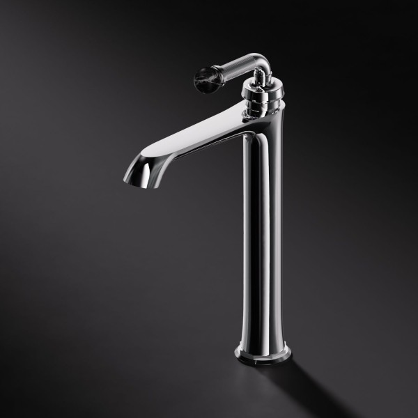 Steinberg Serie 355 Waschtisch-Einhebelmischer, Chrom / Nero Marquina