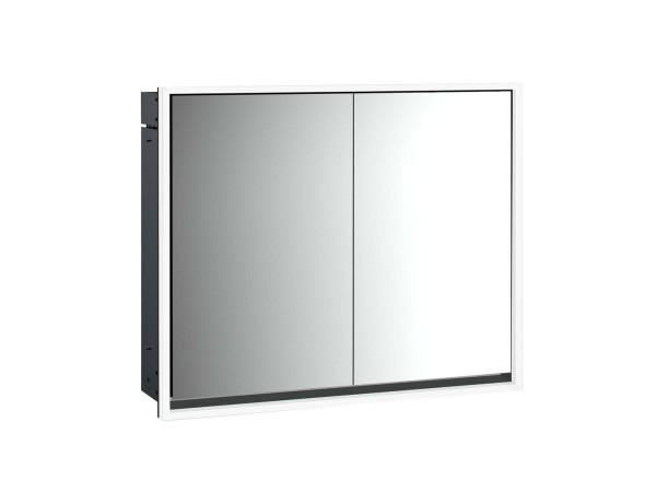 emco LED-Lichtspiegelschrank Loft Unterputz, 800 mm, 2-türig schwarz, 979813307