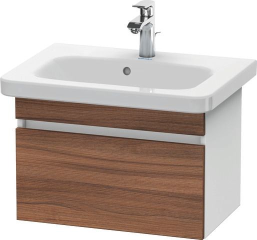 Duravit DuraStyle Waschtischunterbau wandhängend Nussbaum & Weiß Matt 580x368x398 mm - DS637907918