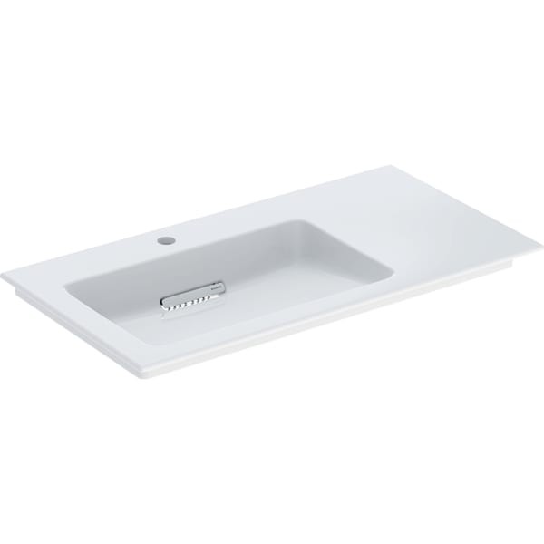 Geberit ONE Möbel-Waschtisch 90x47,5cm, Abgang horizontal,Ablage rechts