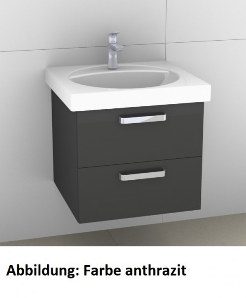 Artiqua 413 Waschtischunterschrank für Preciosa 253230, 253240 Sangallo Grau quer, 413-WU2L-K37-7154