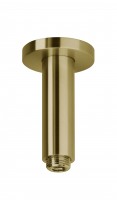 Herzbach Herzbach Living Herzbach Herzbach Living Spa iX Deckenarm 100mm, rund gerade Edelstahl Brass, 21.964800.1.41