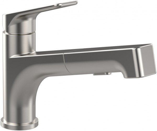 Villeroy & Boch Küchenarmatur Junis Shower 225x650mm aus Edelstahl Edelstahl massiv, 928100LC