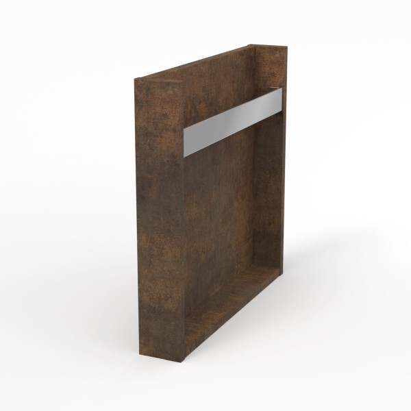 Sanipa Konsolenplatte vertikal mit Handtuchhalter, WT7982E Patina-Bronze 510,0x85,0x520,0