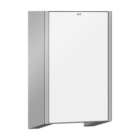 KWC Aquarotter Händetrockner, EXOS, IR, Edelstahl, 200x325x120 mm, Front ESG weiß, 230 VAC, 36000089