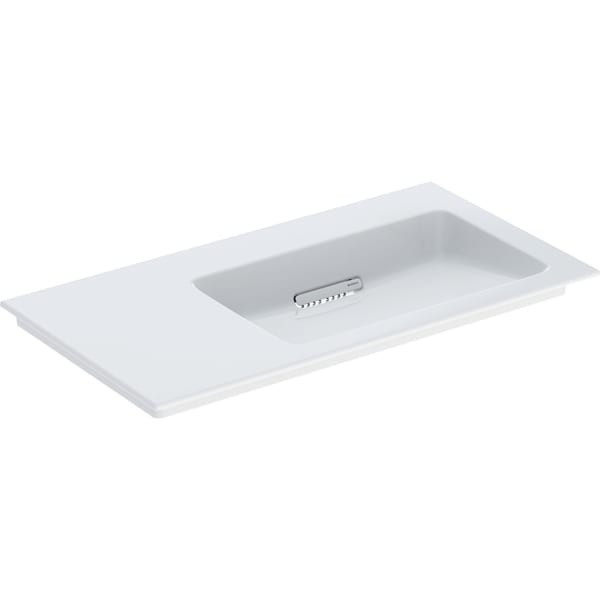 Geberit ONE Möbel-Waschtisch 90x47,5cm, Abgang horizontal,Ablage links