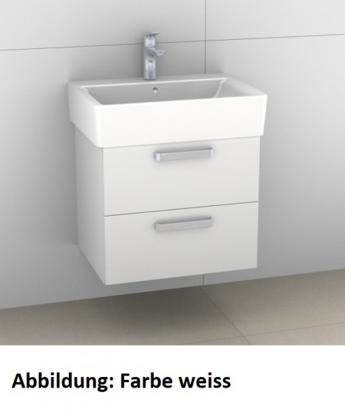 Artiqua 412 Waschtischunterschrank für Connect Cube E7141, E8101 Oxid Dunkelgrau quer, 412-WU2L-I14-