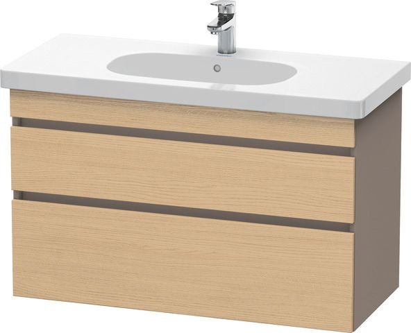Duravit DuraStyle Waschtischunterbau wandhängend Natur Eiche & Basalt Matt 1000x453x610 mm - DS64850