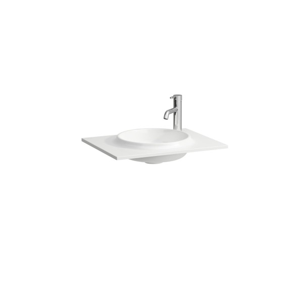 LAUFEN Möbel-Waschtisch Slim 577x445 Marbond weiß, H8140730001141