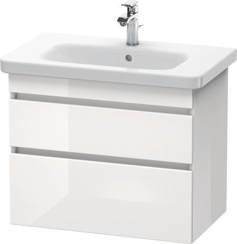 Duravit DuraStyle Waschtischunterbau wandhängend Weiß Hochglanz 730x448x610 mm - DS648102222