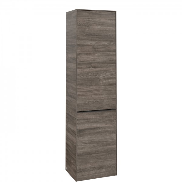 Villeroy & Boch Subway 3.0 Hochschrank, 1 Tür, 1 Wäscheklappe, 450 x 1710 x 346,5 mm, Stone Oak / St