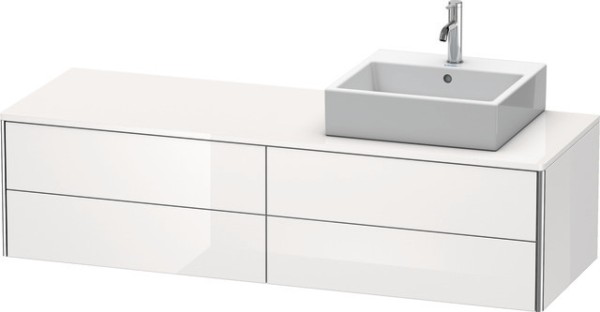 Duravit XSquare Konsolenwaschtischunterbau wandhängend Weiß Hochglanz 1600x548x400 mm - XS4914R2222