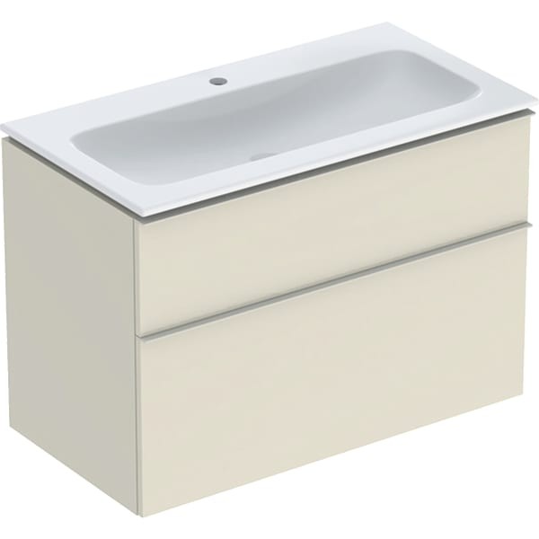 Geberit iCon Set Möbel-Waschtisch mit Unterschrank, 2 Schubladen