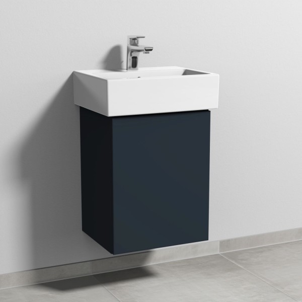 Sanipa 3way Waschtischunterbau zu Duravit Vero Air Waschtisch mit 1 Tür, Marine-Matt