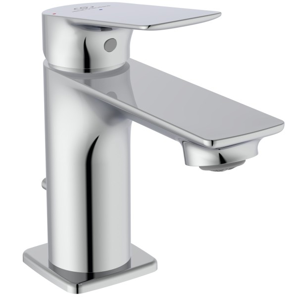 Ideal Standard Waschtisch-Armatur H75 Ceralife C Ausladung 95mm mit Ablaufgarnitur BlueStart Chrom,