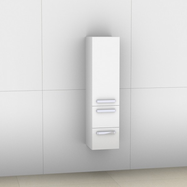 Artiqua 400 Midischrank, Weiß Hochglanz, 400-MLL-1-30-L-7016-68