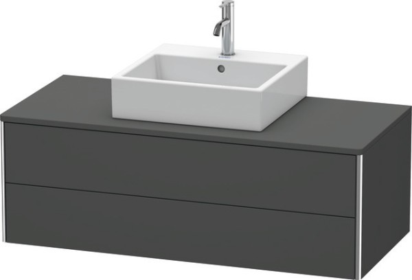 Duravit XSquare Konsolenwaschtischunterbau wandhängend Graphit Matt 1200x548x400 mm - XS491204949