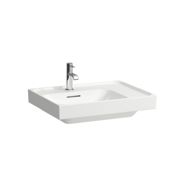 LAUFEN Waschtisch MEDA 460x600x160 Ablage rechts 1 Hl. m.Ül. Weiß, H8171110001041