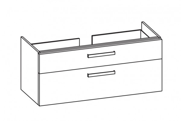 Artiqua 413 Waschtischunterschrank für iCon 124025 Castello Eiche quer NB, 413-WU2L-3-K34-7134-426