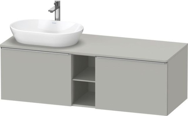 Duravit D-Neo Konsolenwaschtischunterbau wandhängend Betongrau Matt 1400x550x459 mm - DE4950L7007000