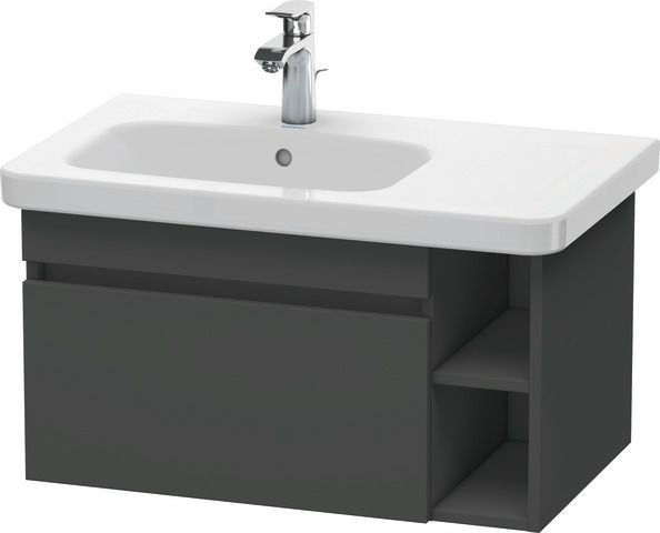 Duravit DuraStyle Waschtischunterbau wandhängend Graphit Matt 730x448x398 mm - DS639404949