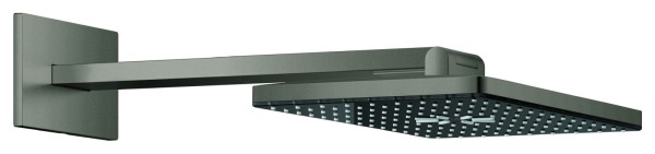 GROHE Kopfbrause-Set Rainshower Aqua 107055, 2 Strahl Brausearm hard graphite geb., 107055AL00