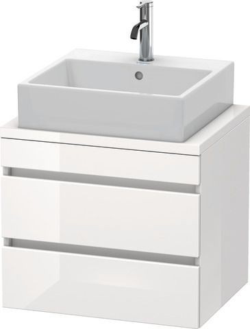 Duravit DuraStyle Konsolenwaschtischunterbau wandhängend Weiß Hochglanz 600x478x512 mm - DS530502222