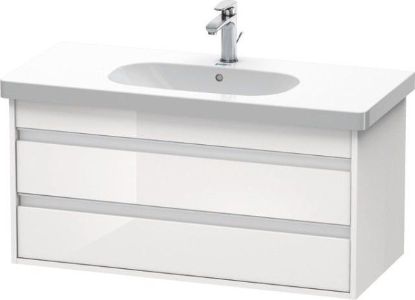 Duravit Ketho Waschtischunterbau wandhängend Weiß Hochglanz 1000x455x480 mm - KT664802222