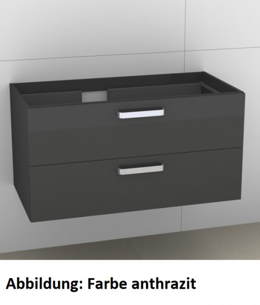 Artiqua 414 Waschtischunterschrank für Venticello 4134L2 Eiche Weiß quer NB, 414-WU2L-V107-7185-440