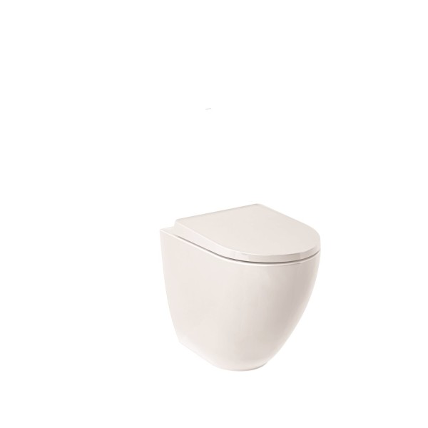 KLUDI-RESA D Spiralflush-Stand-WC 52 cm Universalförmiger Abfluss Weiß glänzend