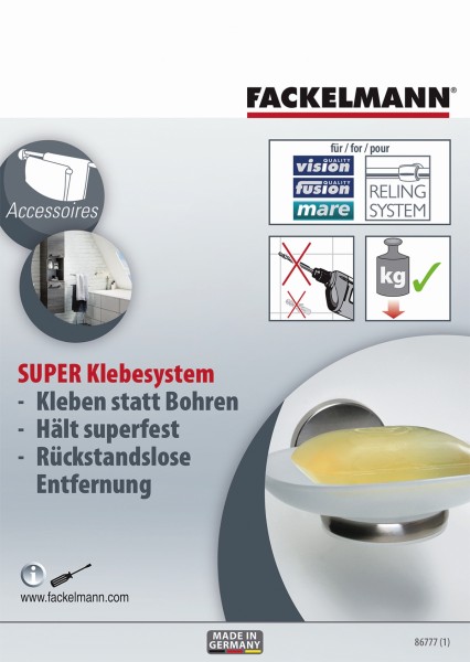 Fackelmann Klebesystem für Accessoire SBBtl, 86777