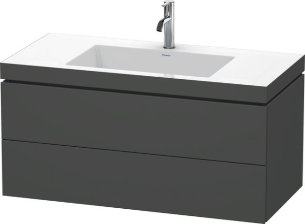 Duravit L-Cube c-bonded Set wandhängend Graphit Matt 1000x480x500 mm - LC6928O4949