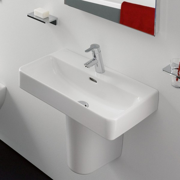 LAUFEN Waschtisch Compact LAUFEN Pro S 550x380, weiß mit LCC, 81895.8, 8189584001041