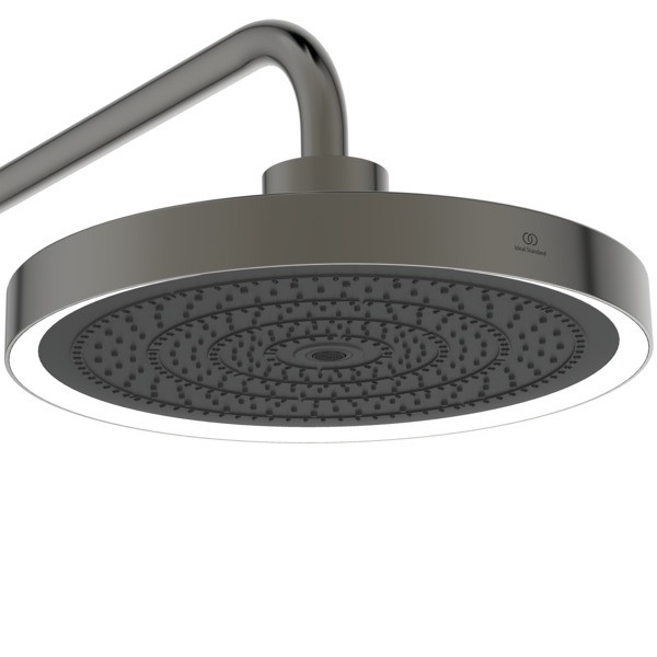 Ideal Standard Duschsystem m.Brausethermostat Solos mit LED-Leuchtring Magnetic Grey, A7883A5