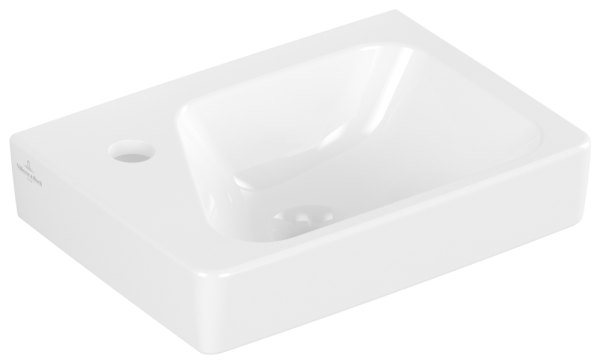 Villeroy & Boch Handwaschbecken Architectura 360x260mm, Becken rechts , 1 Hahnloch ohne Überlauf We